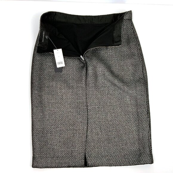 New Banana Republic Gunmetal Jacquard Pencil Skirt Career Sz 8 - Picture 12 of 16